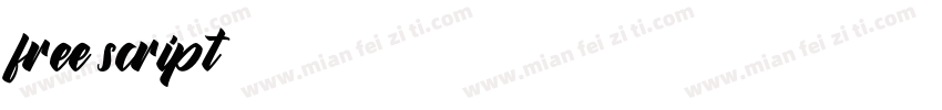 free script字体转换